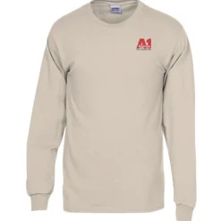 Gildan 6-oz Ultra Cotton LS T-Shirt - Men's - Embroidered