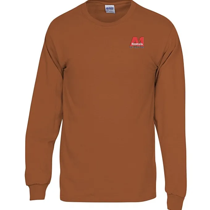 Gildan 6-oz Ultra Cotton LS T-Shirt - Men's - Embroidered
