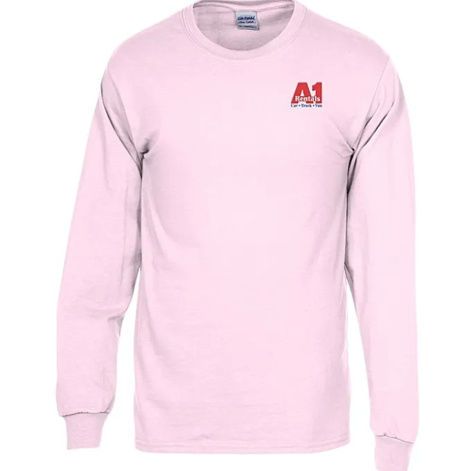 Gildan 6-oz Ultra Cotton LS T-Shirt - Men's - Embroidered