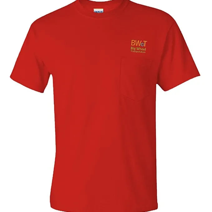 Gildan 6-oz Ultra Cotton Pocket T-Shirt - Embroidered