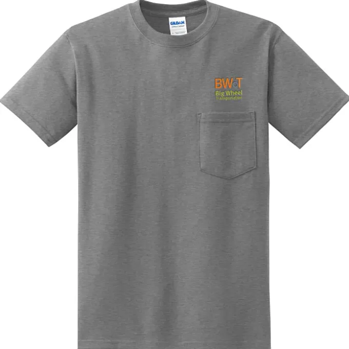 Gildan 6-oz Ultra Cotton Pocket T-Shirt - Embroidered