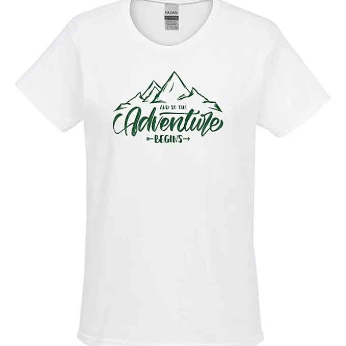Gildan 6-oz Ultra Cotton T-Shirt - Ladies' - Screen - White