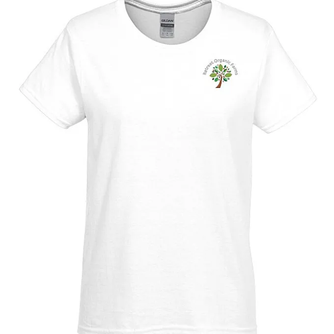 Gildan 6-oz Ultra Cotton T-Shirt - Ladies' - Embroidered