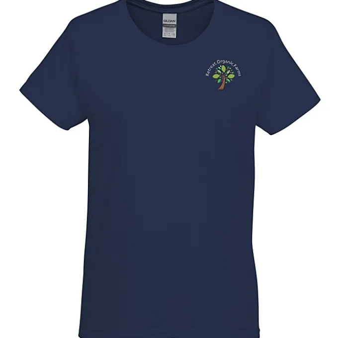 Gildan 6-oz Ultra Cotton T-Shirt - Ladies' - Embroidered