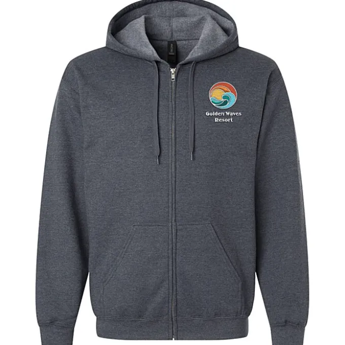 Gildan Softstyle Fleece Full-Zip Hoodie - Embroidered