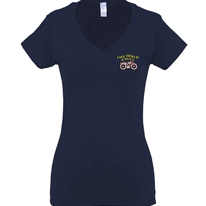 Gildan Softstyle V-Neck T-Shirt - Ladies' - Embroidered