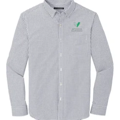 Gingham Broadcloth Easy Care Shirt - Men's