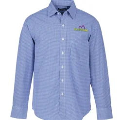 Gingham Check Wrinkle Resistant Untucked Shirt - Men's