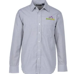 Gingham Check Wrinkle Resistant Untucked Shirt - Men's