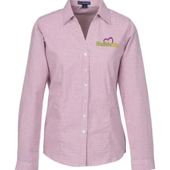 Gingham Check Wrinkle Resistant Shirt - Ladies'