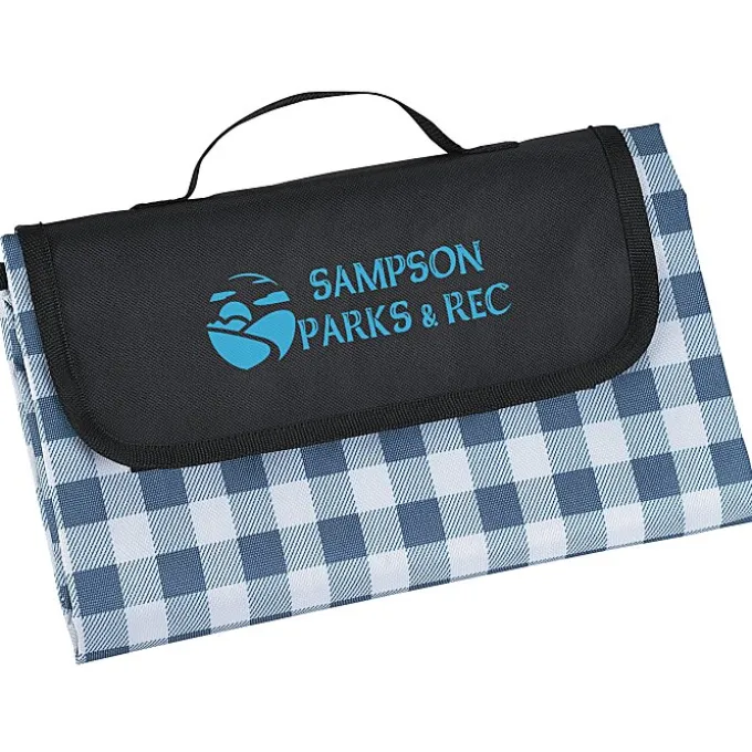 Gingham Fold Up Picnic Blanket