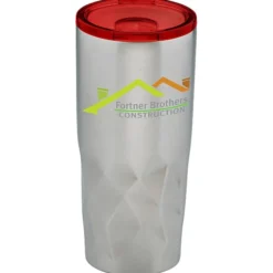 Glacier Diamond Vacuum Travel Tumbler - 20 oz - Full Color