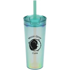 Glam Tumbler with Straw - 24 oz