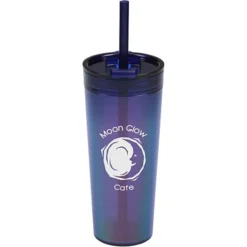 Glam Tumbler with Straw - 24 oz