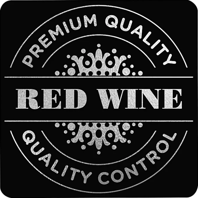 Gloss Black Embossed Seal by the Roll - Square - 2 inches x 2 inches