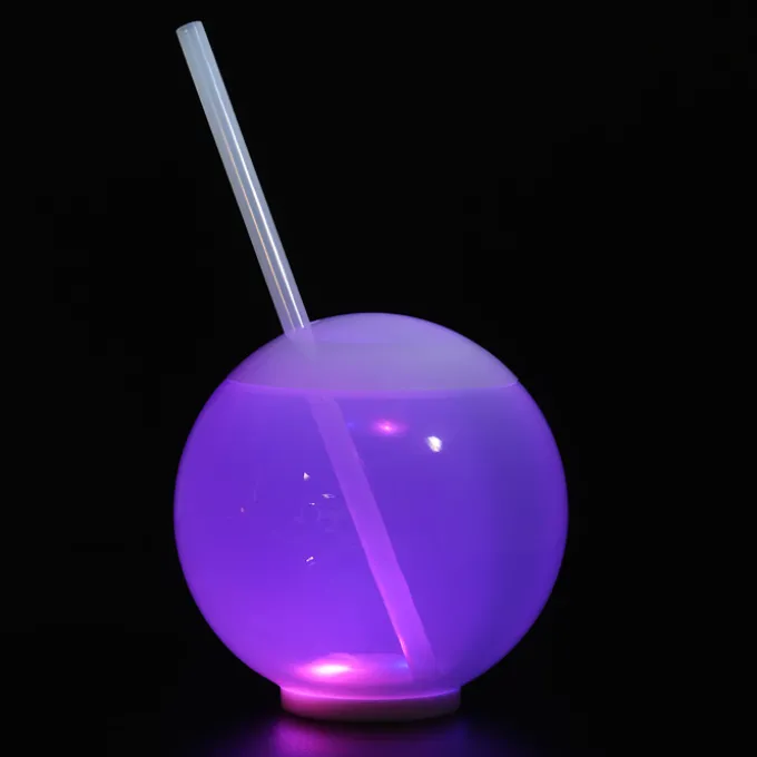 Glow Ball Light-Up Tumbler with Straw - 22 oz.