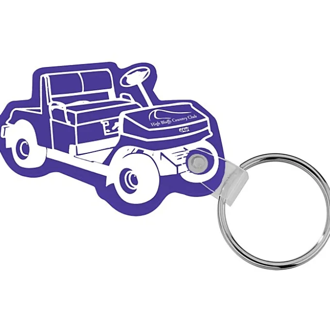 Golf Cart Soft Keychain - Opaque