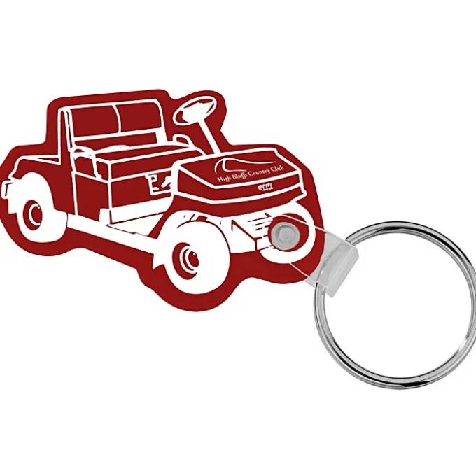 Golf Cart Soft Keychain - Opaque