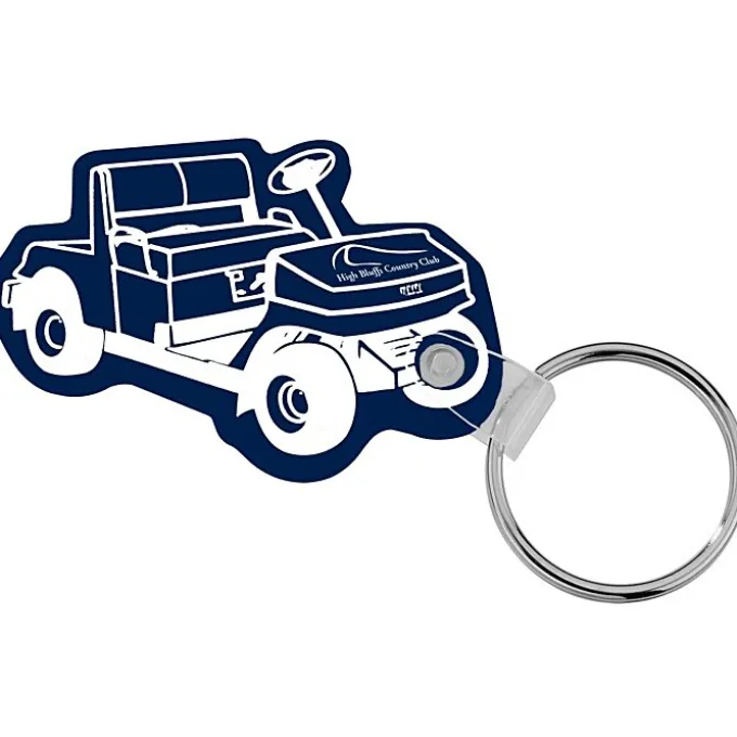 Golf Cart Soft Keychain - Opaque