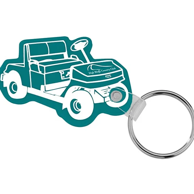 Golf Cart Soft Keychain - Opaque