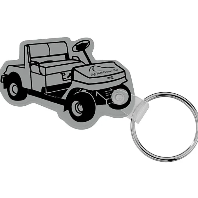 Golf Cart Soft Keychain - Opaque