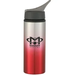 Gradient Color Aluminum Sport Bottle with Straw Lid - 24 oz
