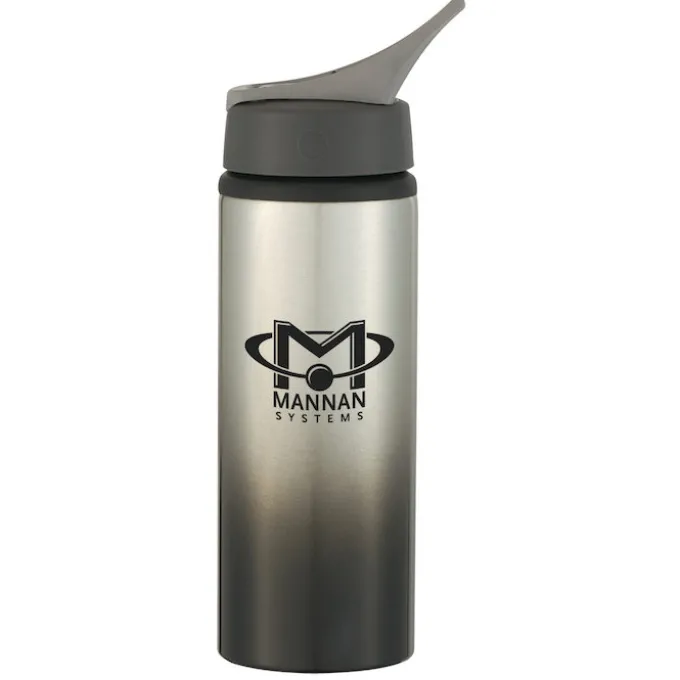 Gradient Color Aluminum Sport Bottle with Straw Lid - 24 oz