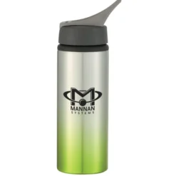 Gradient Color Aluminum Sport Bottle with Straw Lid - 24 oz