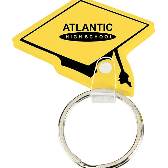 Graduation Cap Soft Keychain - Opaque