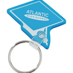 Graduation Cap Soft Keychain - Translucent