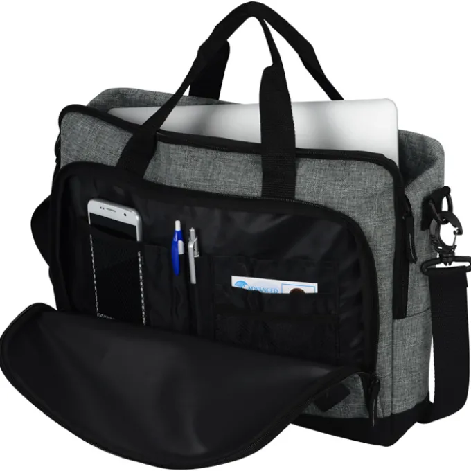 Graphite 15-inch Laptop Briefcase Bag - 24 hr