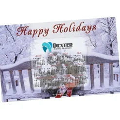 Greeting Card with Magnetic Calendar - Winter