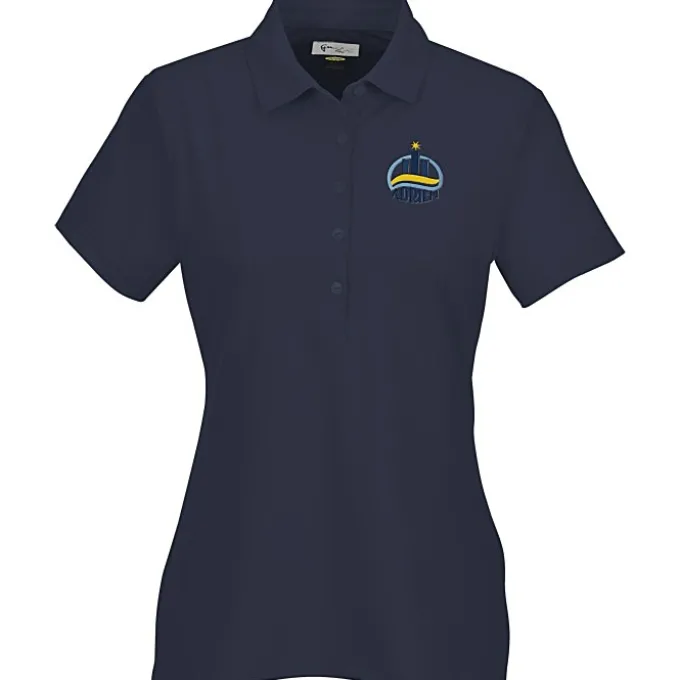 Greg Norman Freedom Micro Stripe Stretch Polo - Ladies'