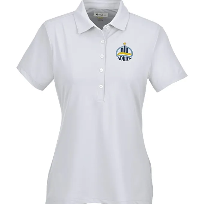 Greg Norman Freedom Micro Stripe Stretch Polo - Ladies'
