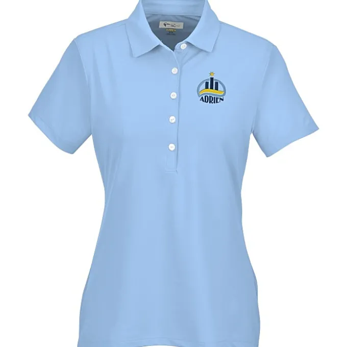 Greg Norman Freedom Micro Stripe Stretch Polo - Ladies'