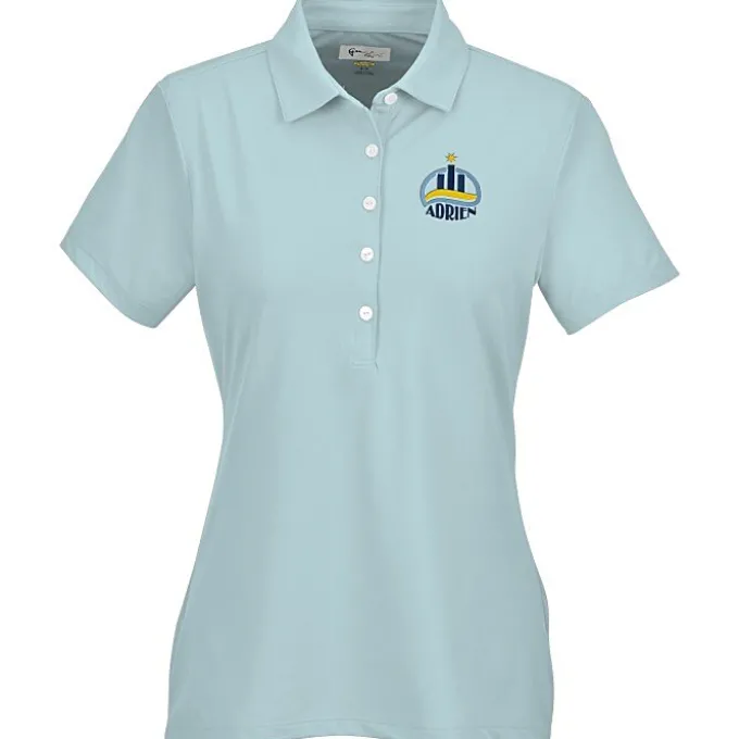 Greg Norman Freedom Micro Stripe Stretch Polo - Ladies'