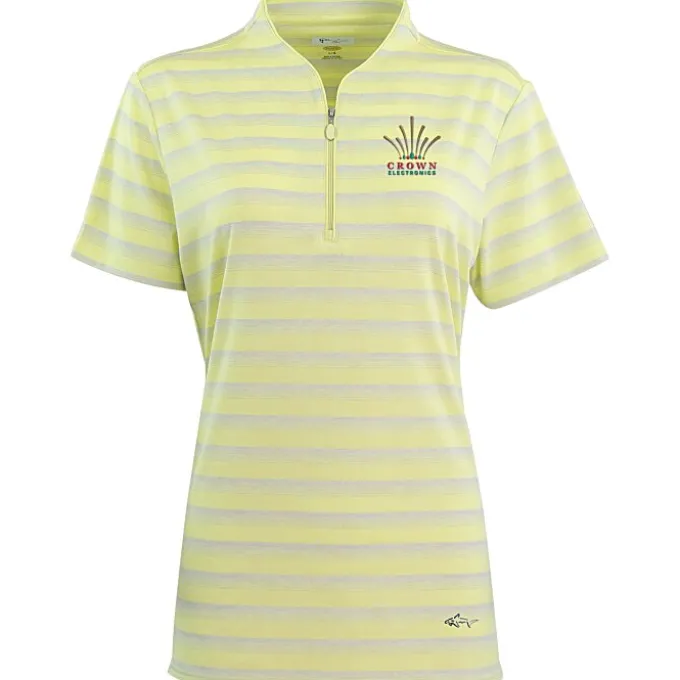 Greg Norman Stripe Polo - Ladies' - 24 hr