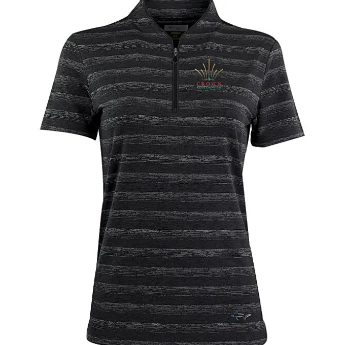 Greg Norman Stripe Polo - Ladies' - 24 hr