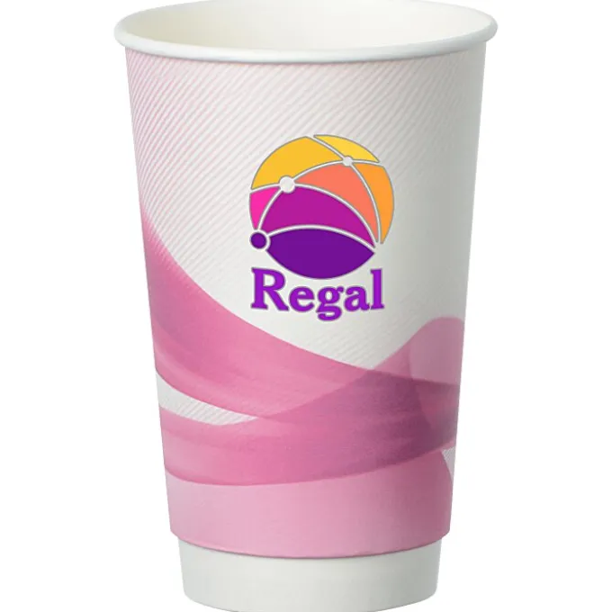Groovy Full Color Insulated Paper Cup - 16 oz.
