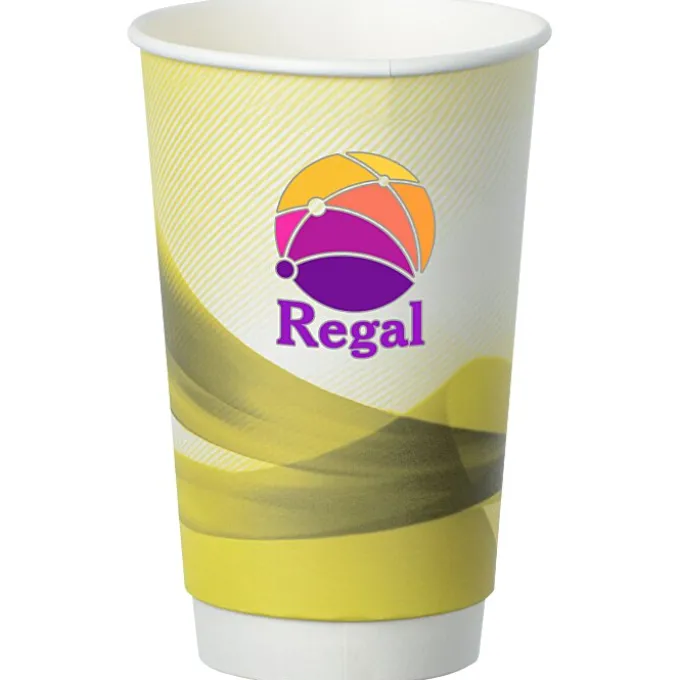 Groovy Full Color Insulated Paper Cup - 16 oz.