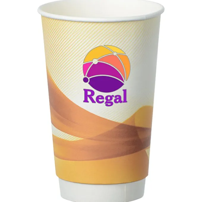 Groovy Full Color Insulated Paper Cup - 16 oz.