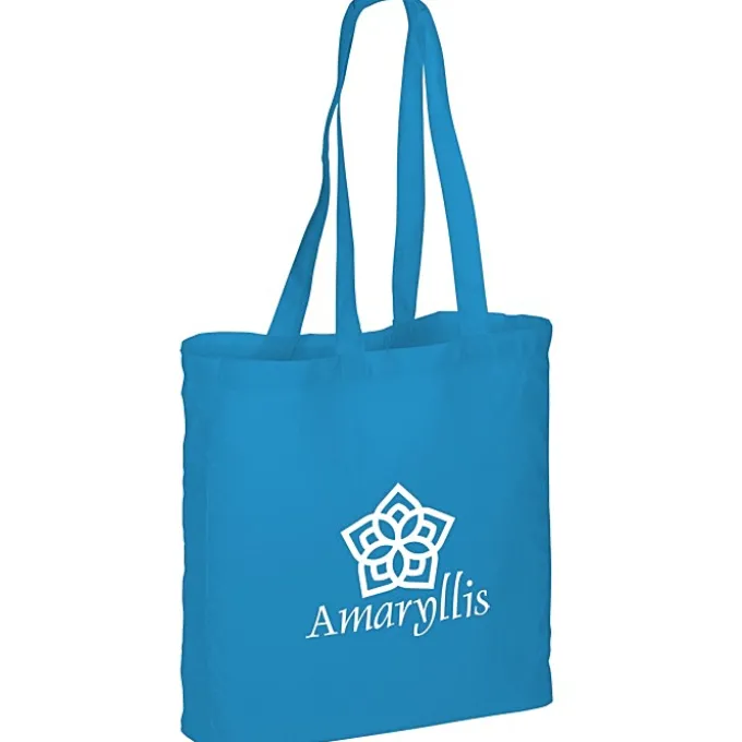 Gusseted Cotton Sheeting Tote - Color - 24 hr