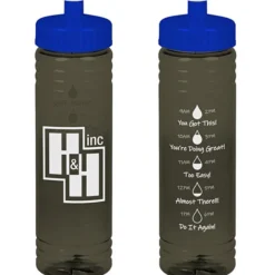 Halcyon Water Bottle with Droplet Graphics - 24 oz