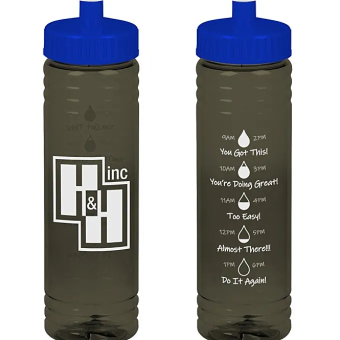 Halcyon Water Bottle with Droplet Graphics - 24 oz
