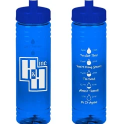 Halcyon Water Bottle with Droplet Graphics - 24 oz