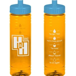 Halcyon Water Bottle with Droplet Graphics - 24 oz