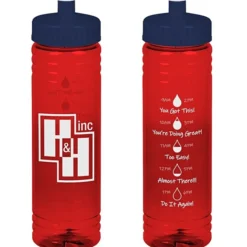 Halcyon Water Bottle with Droplet Graphics - 24 oz