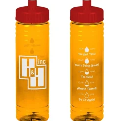 Halcyon Water Bottle with Droplet Graphics - 24 oz
