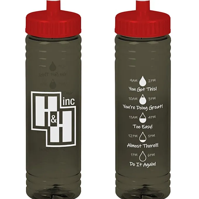 Halcyon Water Bottle with Droplet Graphics - 24 oz