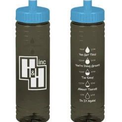 Halcyon Water Bottle with Droplet Graphics - 24 oz